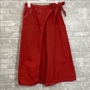 Silvae Wrap Wide Leg Orange-Red Pants